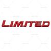 3D Metal LIMITED Letters Rear Trunk Emblem Sticker Car Side Fender Badge Decals For Toyota Highlander Accessories HH0