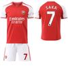 Arsenal Home Football Set - No. 14 Yorcres, No. 41 Rice, No. 7 Saca, No. 8 Oldgao 2526 Season Jersey