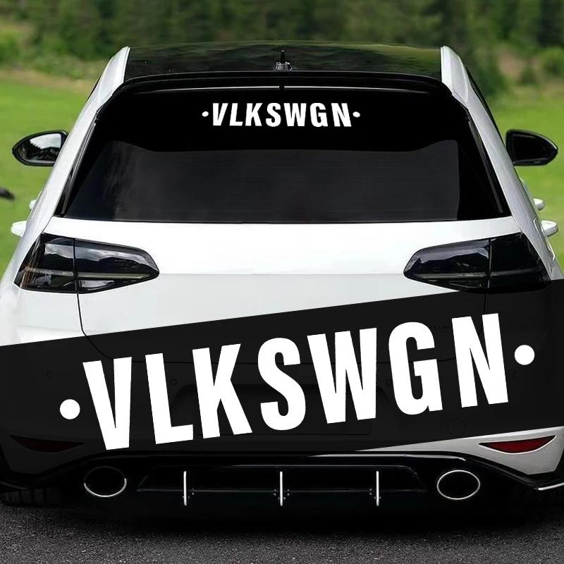 1 шт. Новые автомобильные наклейки VLKSWGN Водонепроницаемые наклейки на переднее и заднее стекло автомобиля Креативная отделка кузова автомобиля для Vlkswagn VW