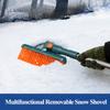 Car Multifunctional Snow Shovel Retractable Rotatable Snow Ice Breaker Removal Tool Winter Snow Remover Auto Window Snow Brush