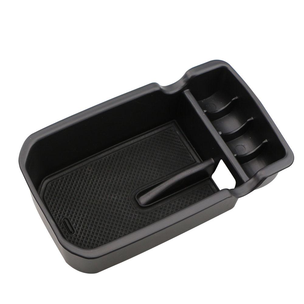 Armrest Storage Box Holder Container for Jeep Compass 2017-2019 Black Car Parts Interior Accessories