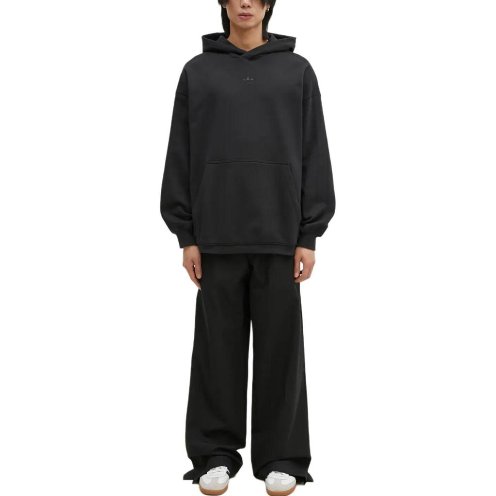 adidas Essentials с капюшоном свободная повседневная удобная толстовка мужская толстовка черная JC9572