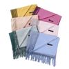 Women'S Thick Warm Solid Color Scarf Autumn And Winter New Style Cashmere Scarf Versatile Wool Scarf