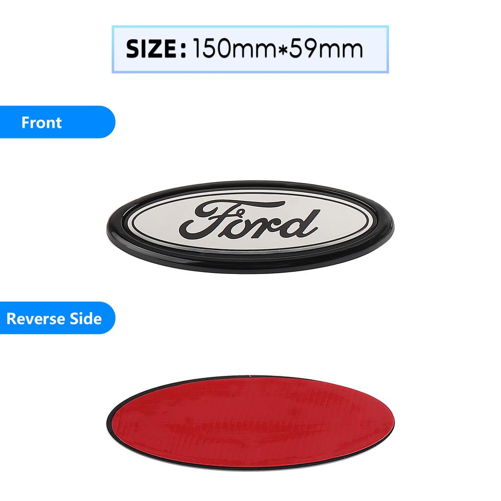 Car Rear Trunk Front Grill Sticker For Ford Grille Emblem Logo Hood Badge Focus Kuga MK7 MAX Fiesta Ranger Mondeo Mustang Escape
