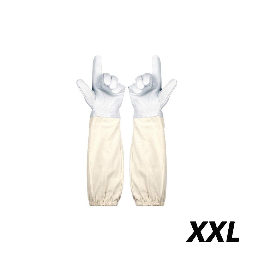 1 Pair Professional Canvas Sheepskin Gloves Anti-sting Beekeeping Tools Safe Beekeeping Gloves