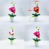 Realistic Handmade Pvc Orchid Arrangement For Indoor Decoration And Collectors