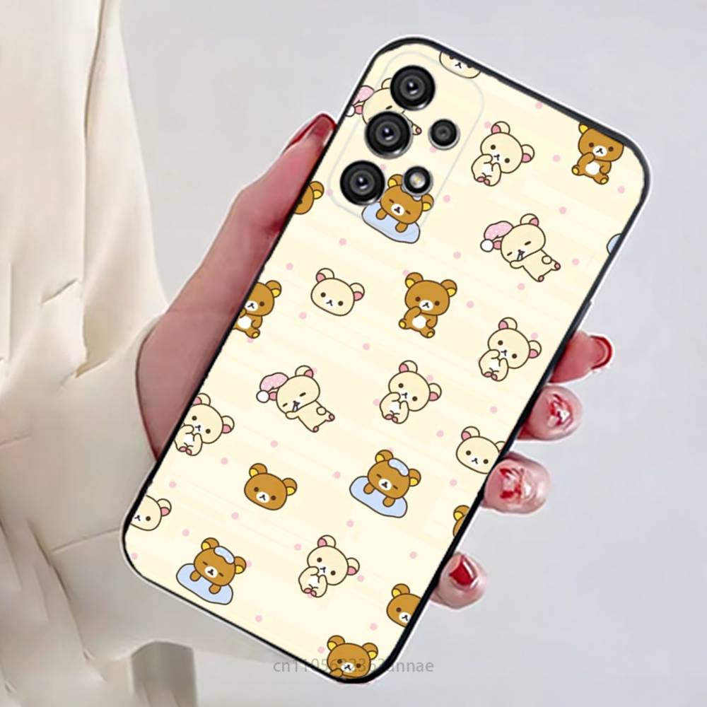 Милый мишка R-Rilakkuma Чехол для телефона Samsung Galaxy A54,34,24,73,53,52,52S,04S,04E,A72