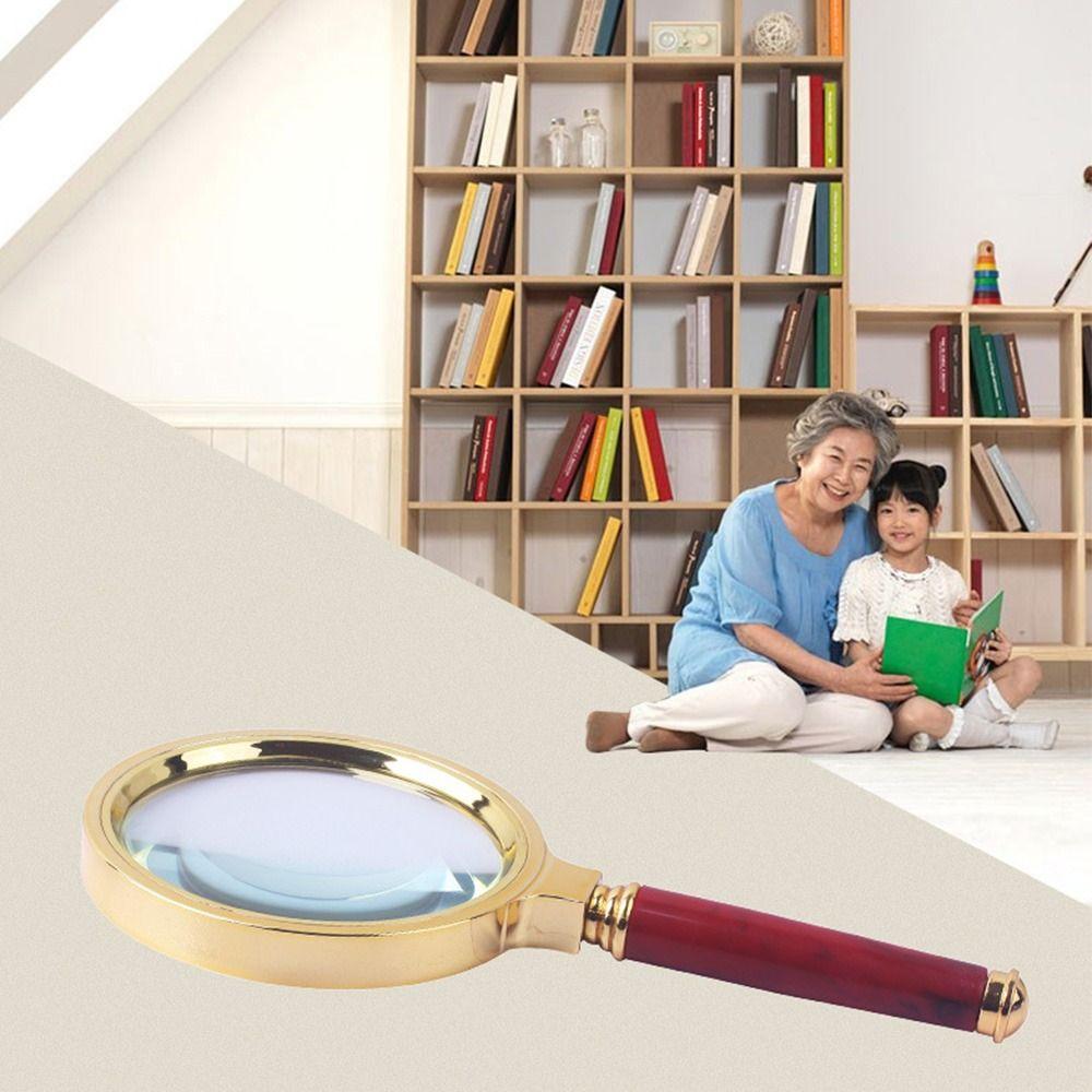 Portable HD 10X Handheld Reading Jewelry Magnifiers Magnifying Glass Lens Microscope