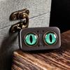 Owl Rotating Mechanical Slider Magnetic Push Card Clicker Fidget Spinner Pushing Plate Edc Alloy Stress Relief Sensory Toy