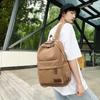 Durable Canvas Backpack, Large Capacity Backpack, Suitable For Middle School High School And College Students