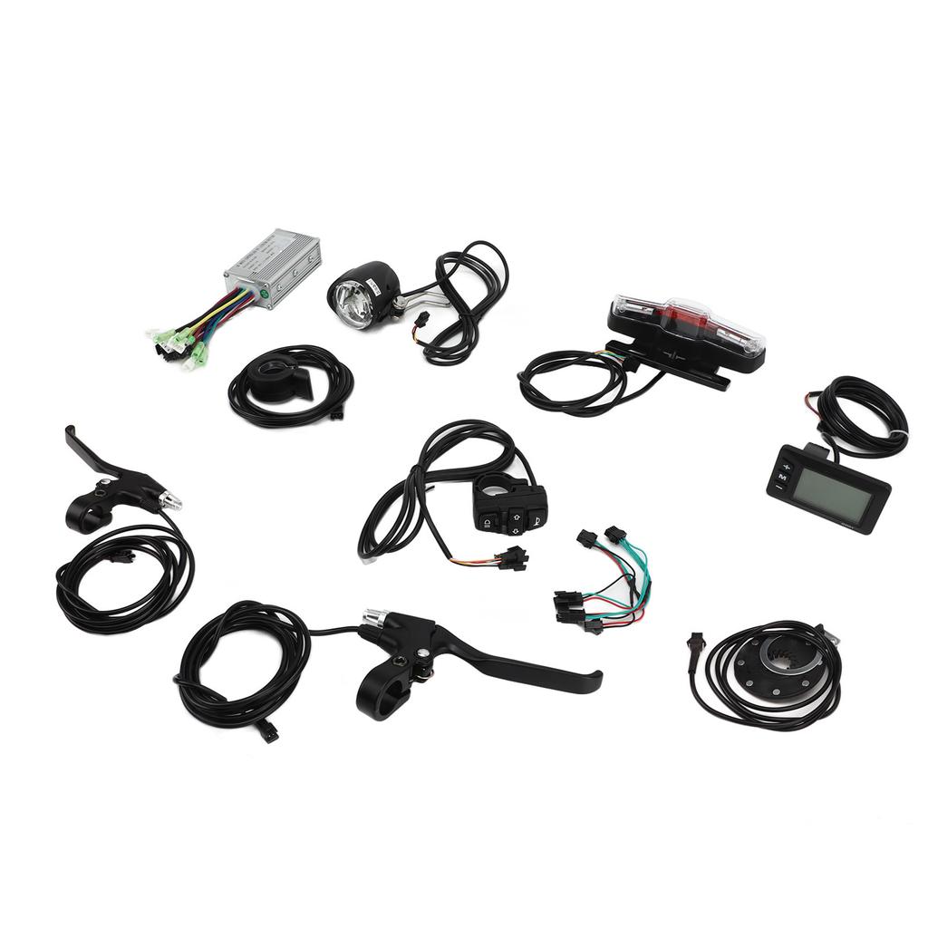Electric Bike Conversion Kit 36V 48V Universal 17A Controller GD01 Panel Thumb Throttle Light Kit