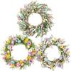 Spring Wreath With Eggs Colorful Egg Spring Wreath Artificial Flower Easter Wreath Farmhouse Easter Decorations With Mixed Twigs