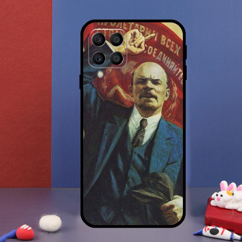 Флаг Советского Союза Ленина для чехла телефона Samsung Galaxy M31 M51 M33 M13 M23 M53 M15 M55 M14 M34 M54 M20 M30s M32 M52