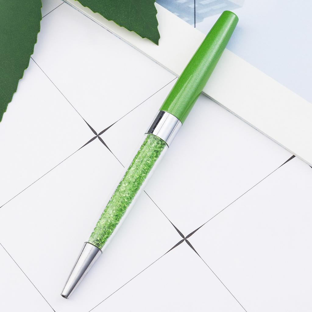 1 шт. креативная кристальная шариковая ручка канцелярские принадлежности для офиса и школы вращающийся металлический роскошный бренд высококачественный ролик розовое золото