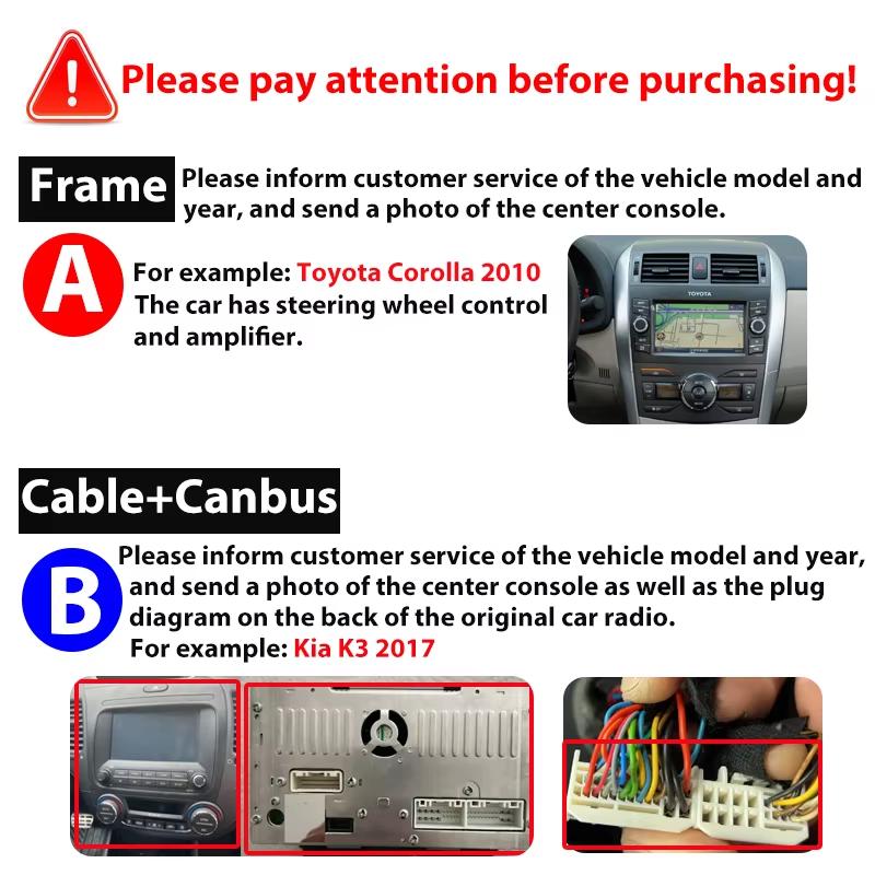 For KIA Ceed 2012-2018 Car Radio Install Frame Central Control Panel Decorative Parts 2 Din Multimedia Player Video Frame Panel