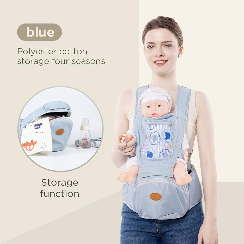 Multifunctional Baby Hip‑Seat Carrier, One‑Size Breathable Double‑Shoulder Infant Sling, Baby Carrying Stool for Southeast Asia & North America