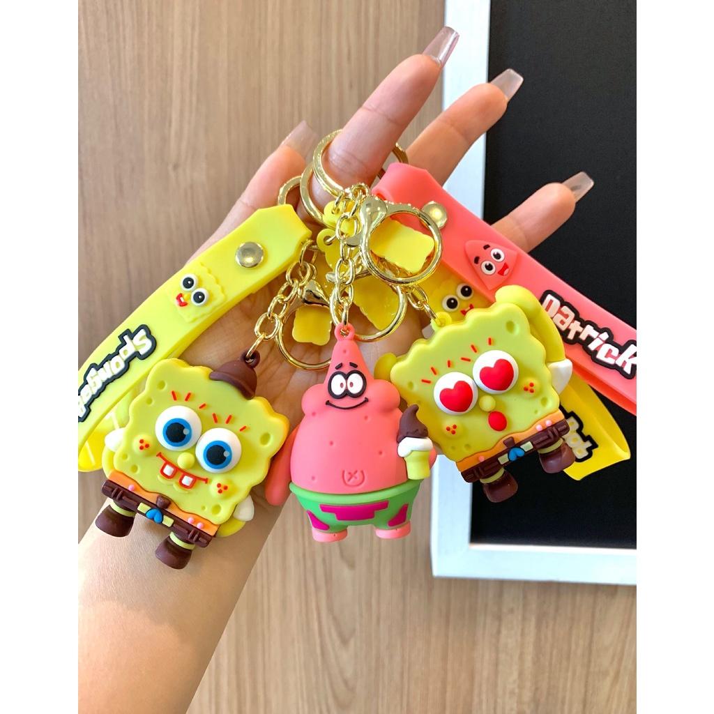 Cute And Durable Spongebob Squarepants Keychain Gift For Cartoon Lovers