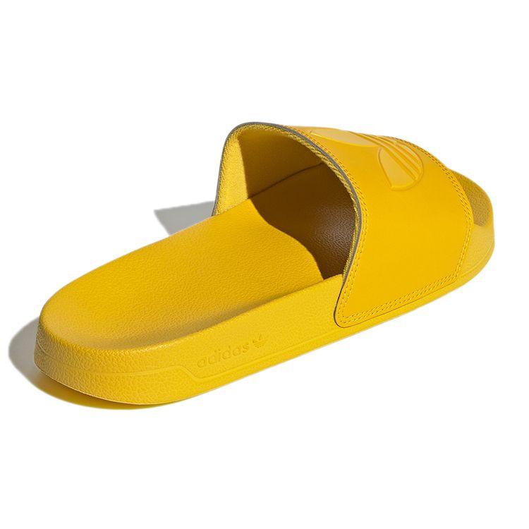 adidas Оригинальные Adilette Lite Простые шлепанцы Резиновая подошва Нескользящие шлепанцы Унисекс Сандалии Туманно-желтый GX8893