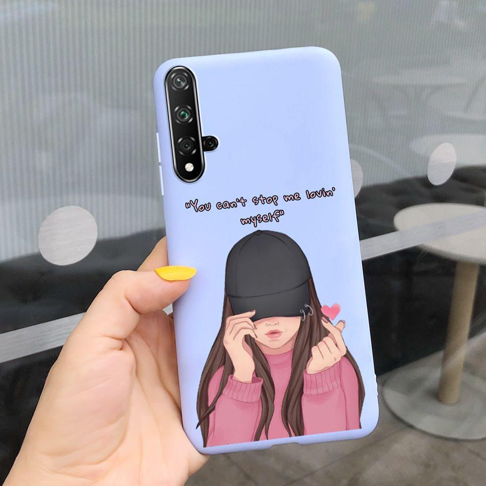 Чехол для Huawei Nova 5T Красивая Девушка Цветок Чехол для Телефона Для Huawei Nova5T YAL-L21 Мягкий Силикон Ударопрочная Задняя Крышка Бампер