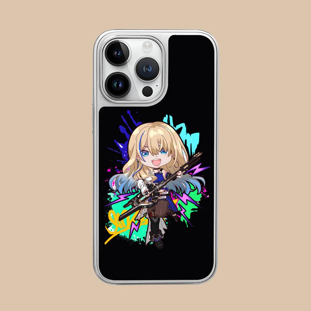 HSR Serval Серебряное покрытие Чехол для мобильного телефона для iPhone 17 16 15 14 13 12 11 Air Pro Max Plus Цветная обложка