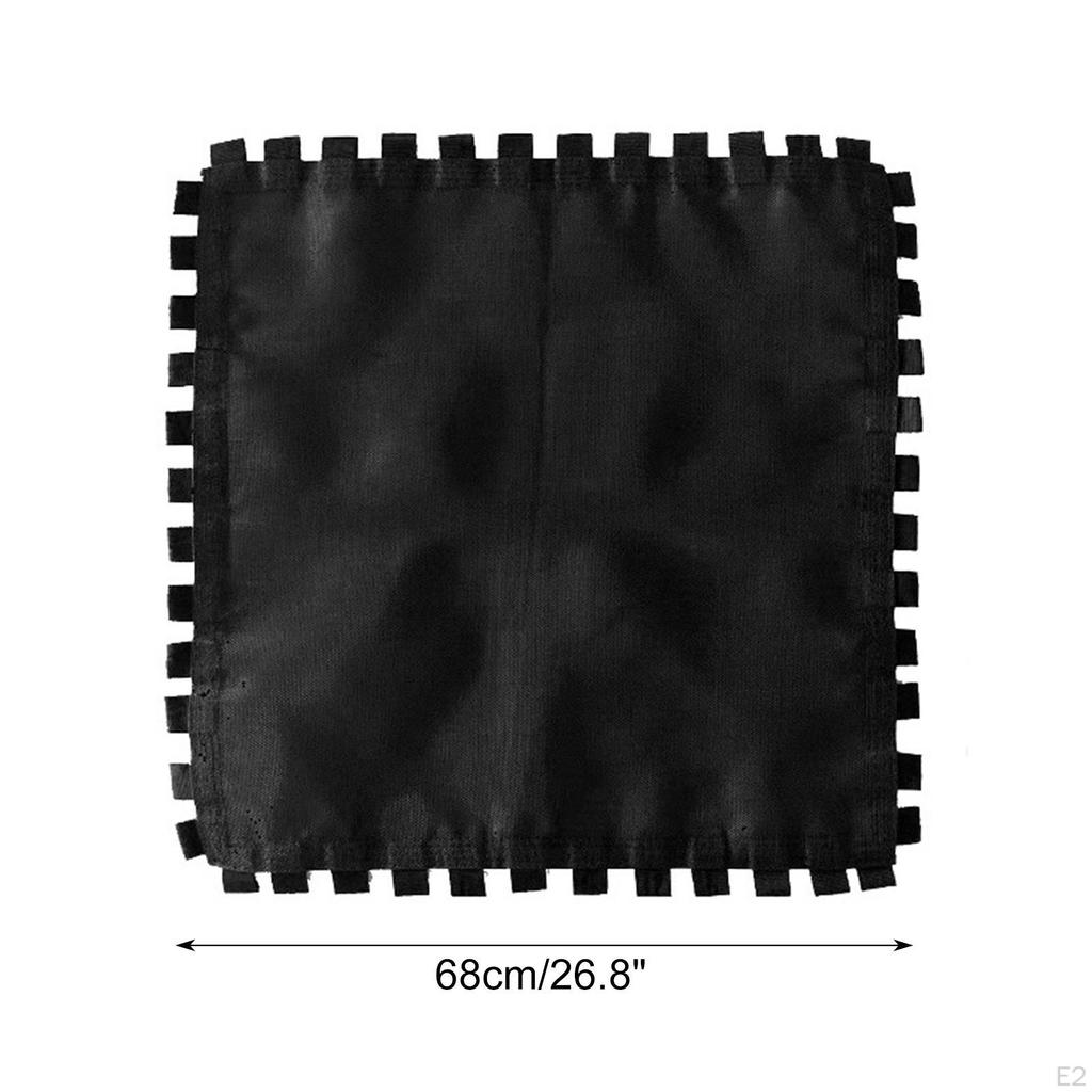 Trampoline Mat Jumping Pad Accessories Water Resistant Cloth with Elastic String for Game