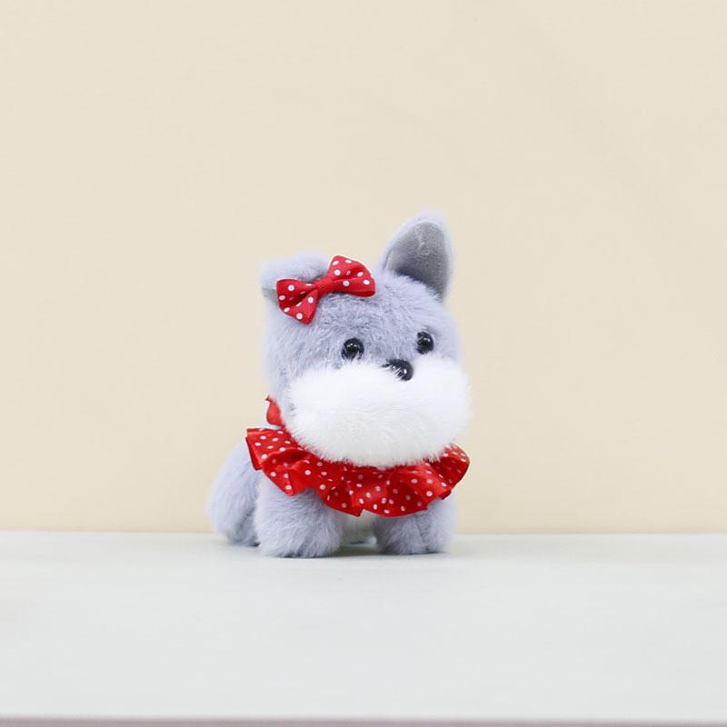 Cuddly Plush Puppy Pendant With Charming Bow Perfect For Keys And Handbags