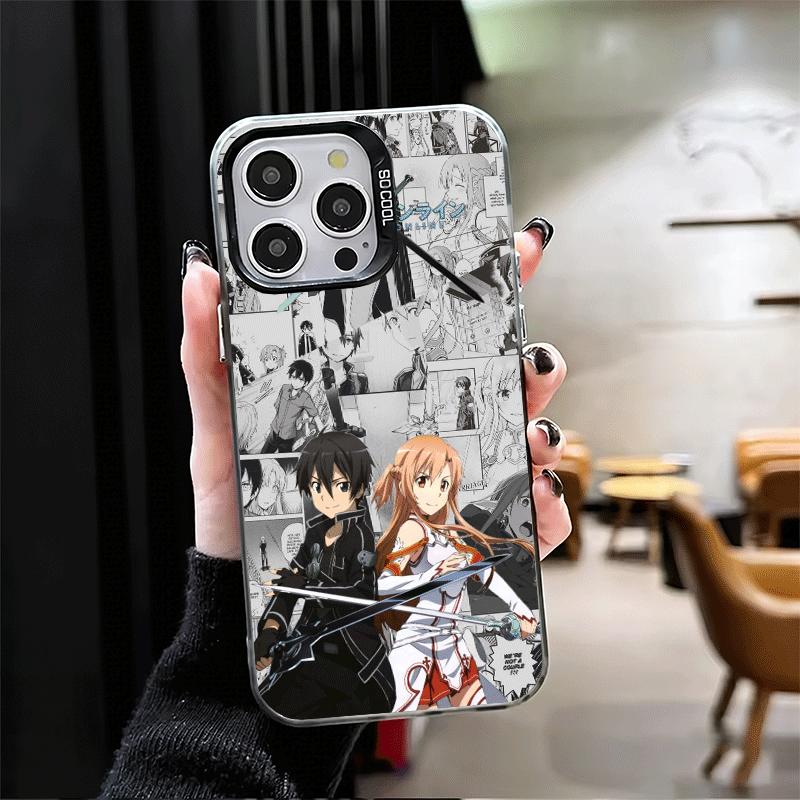 Ударопрочный чехол для телефона Sword Art Online Anime для iPhone 17 Air 16 16E 15 Pro Max 14 Plus 13 Mini 12 Задняя крышка Противоударный Fundas