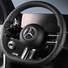 VRN2   1Pcs Car Steering Wheel Badge Sticker Carbon Fiber Decal Decoration Hubcap For Mercedes Benz E C A B G Class GLC GLE CLS CLA GLA
