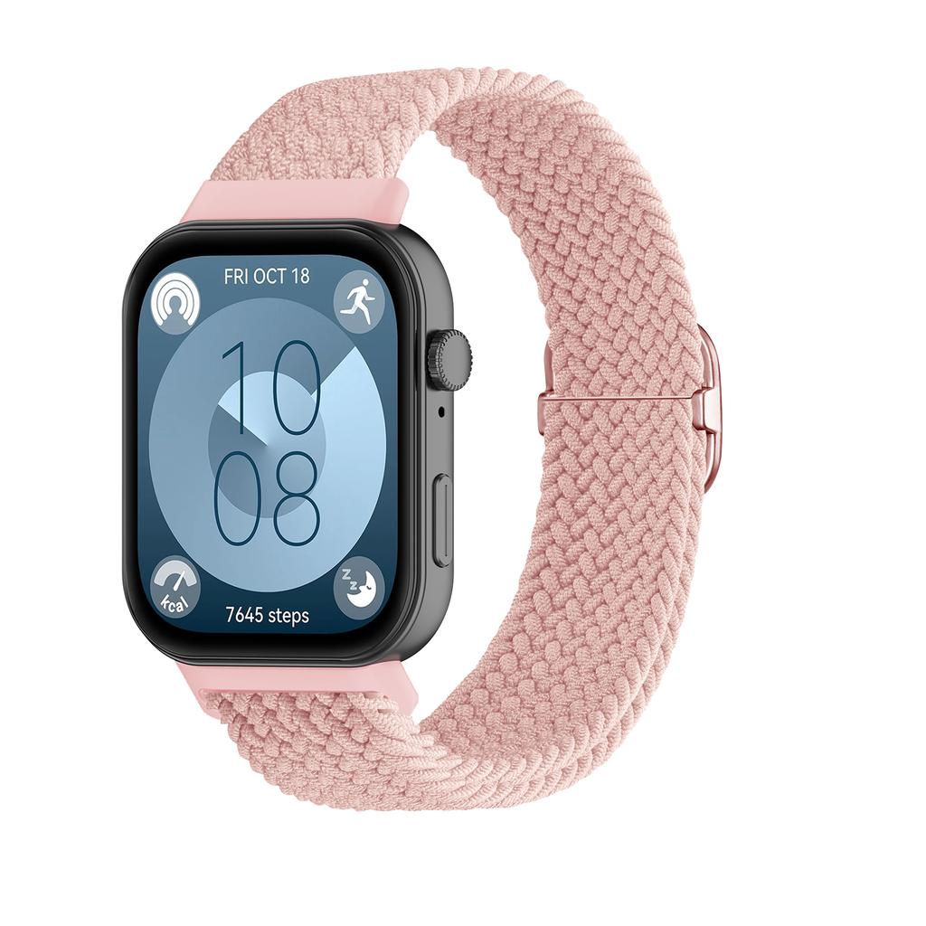 Плетеный ремешок Solo Loop для Huawei watch Fit 3 4 Аксессуары Регулируемый нейлоновый сменный ремешок браслет huawei fit3 4 pro band