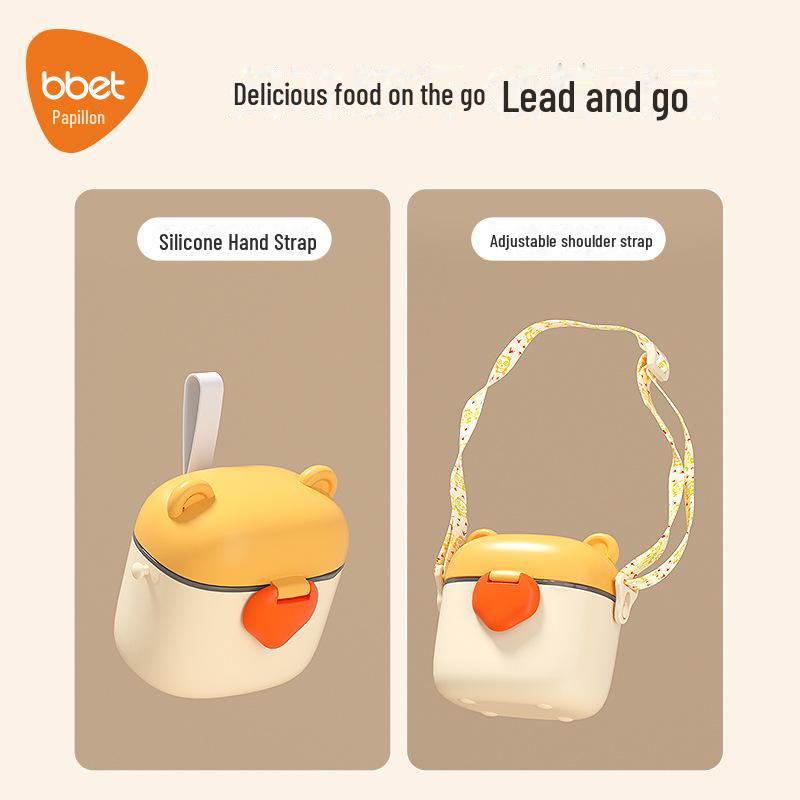 Портативная коробка для детского питания и сухого молока с отдельными слоями для использования на открытом воздухе