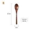 Portable Lacquered Nanmu Student Tableware Set - Wooden Spoon, Fork, and Chopsticks