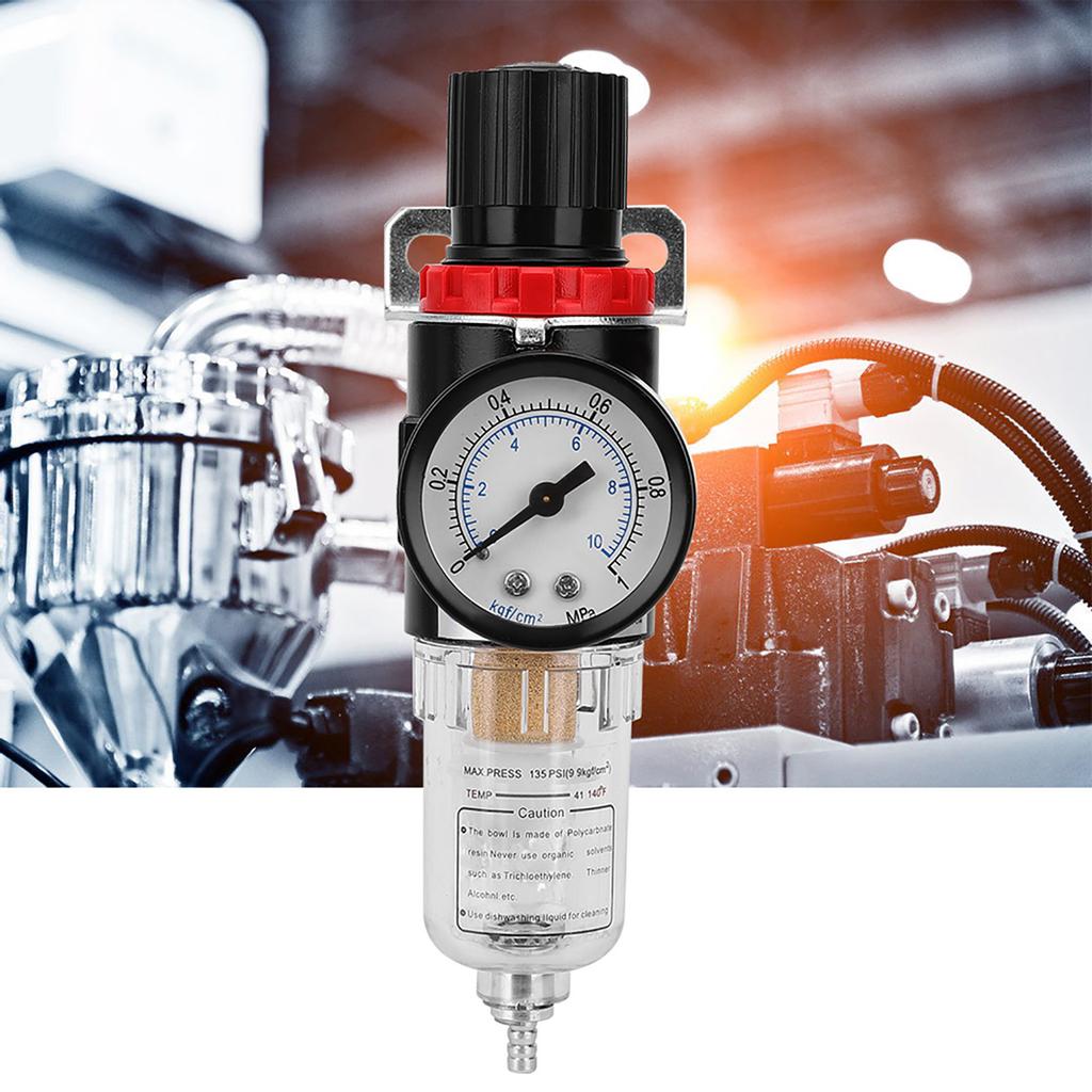 14 дюймов AFR2000 Масловодоотделитель Фильтр сжатого воздуха Обработка источника воздуха с манометром