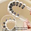Cleaning Brush Bendable Multifunctional Curved Design Comfortable Grip Gentle Bristle Effective Crevice Brush