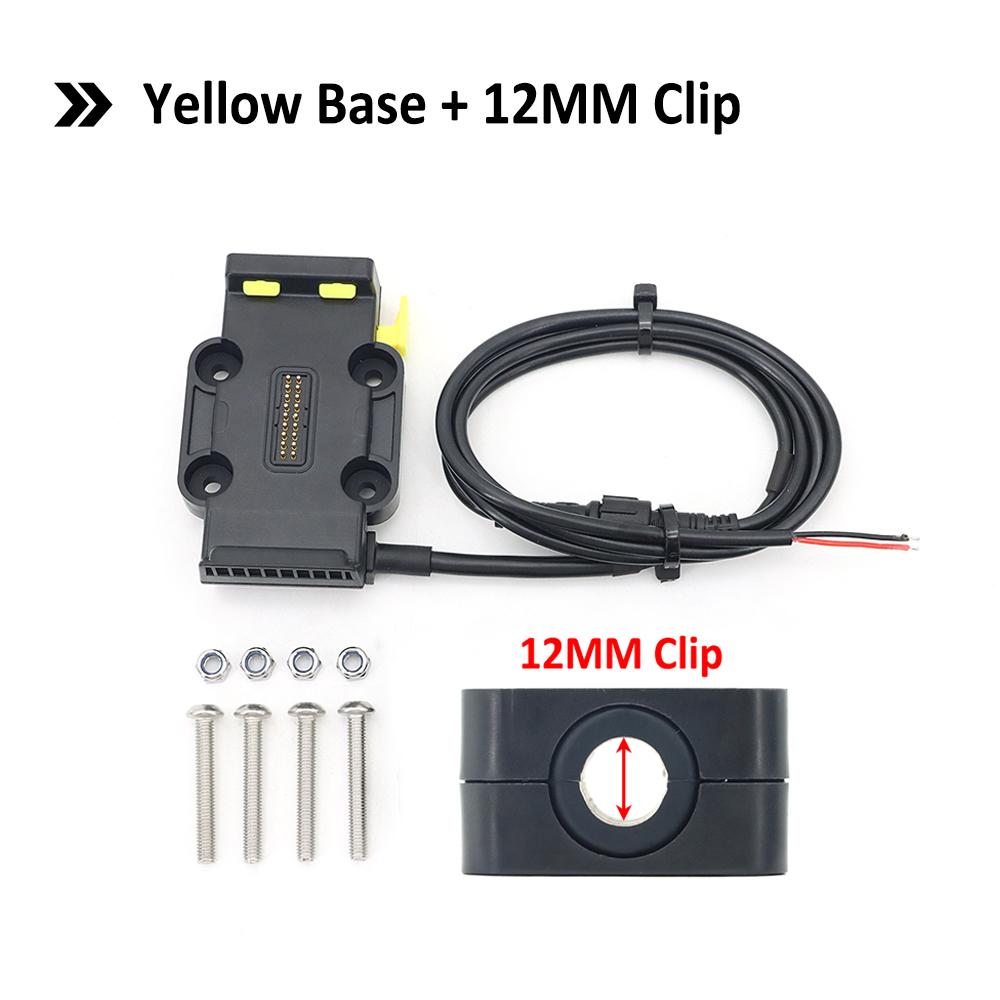 For All Motorcycle Wireless Charging 12mm 16mm 22mm Crossbar Roll Bar Phone Navigation Bracket Base R1250GS CRF1100L F900XR R18