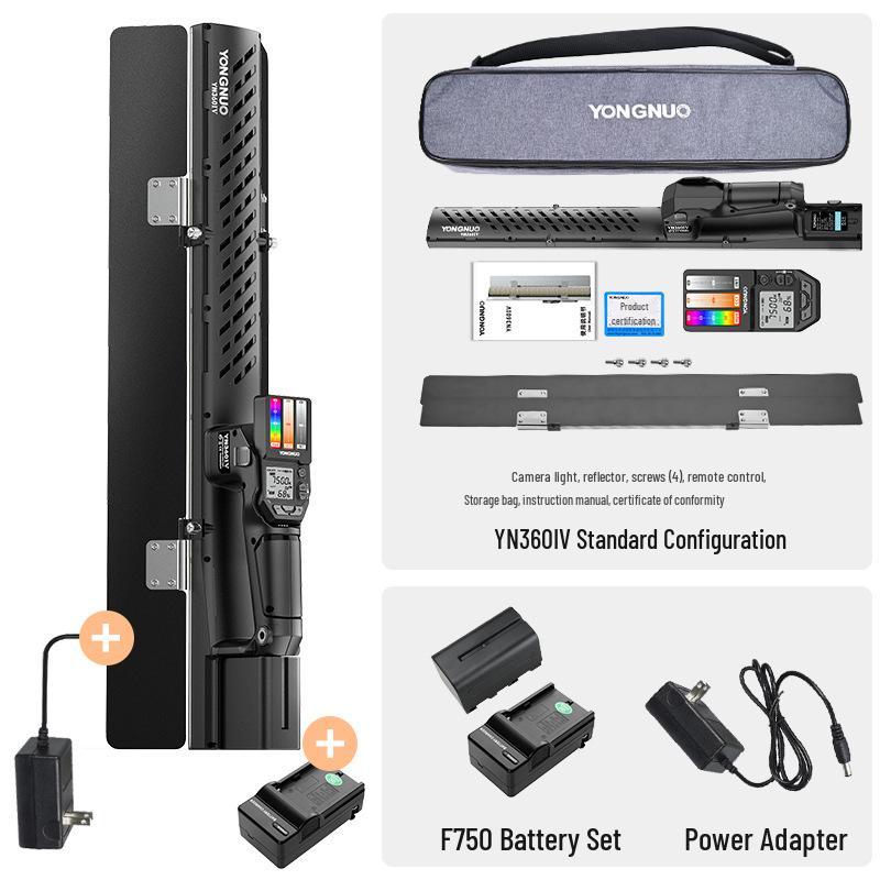 Yongnuo YN360IV RGB Ручной световой стик, Беспроводной, 24 Вт, Регулируемая цветовая температура, Четвертое поколение