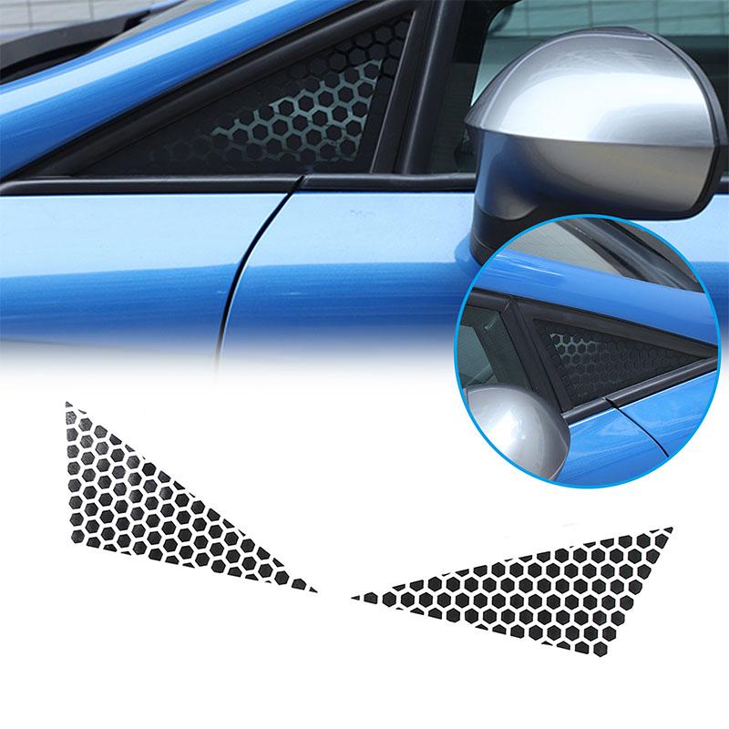 2x PVC Window Decoration Decorative Car Front and Rear Triangle Window Glass Stickers Suitable for SEAT Leon MK2 2008-2012