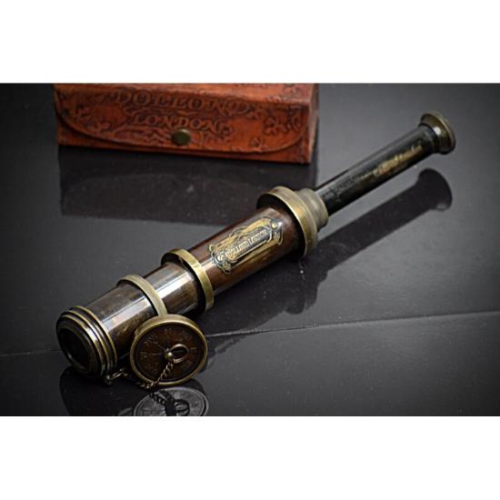 Antique Brass Working Telescope, Dolland London 1920 Spyglass/Telescope for Distant View, Valentine Gift, Gift For Boyfriend