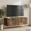 Wall Mounted TV Cabinet Smoked Oak 98 x 41 x 30 cm