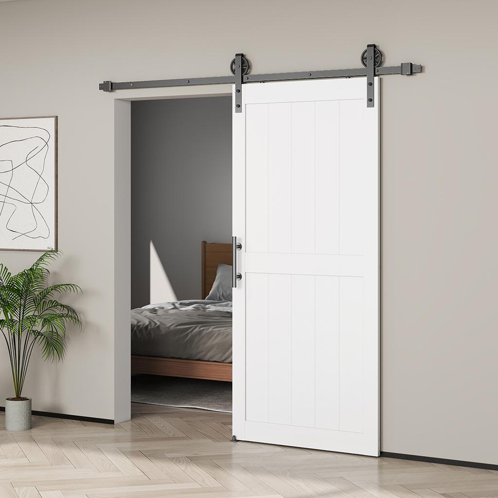 Sliding Door Interior Door Industrial Style, 81.3x213.4cm, Wood