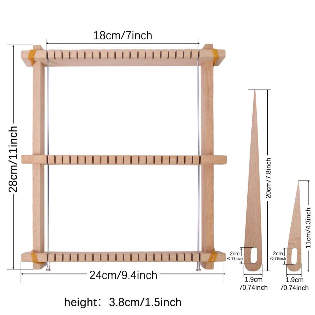 Weaving Kit Beginner Weaving Crafting Kit Reusable Yarn Knitting Tools Lightweight Hand-Knit Machine For Beginners Adults Kids