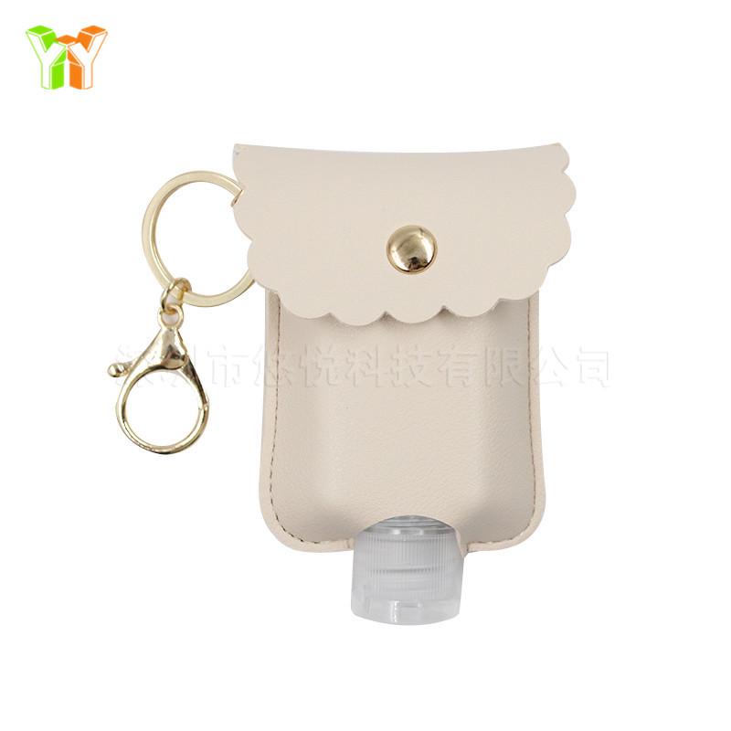 60 мл портативный дезинфицирующий гель для рук с кобурой-брелком, бутылка для путешествий, многоразовая пластиковая бутылка для спирта/дезинфицирующего средства для рук, безопасность