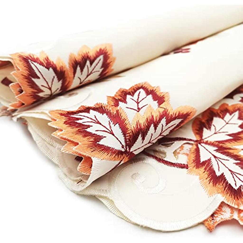 Fall Table Runner with Maple Leaf 15 X 67 Inch Festival Table Runner Thanksgiving Table Decorations for Parties Gatherings Restaurant Home Decor