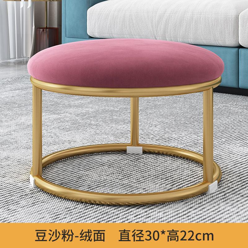 Nordic Fabric Craft Shoes Пеленальный столик Гостиная Дом Дверной проем Примерочная Диван Табурет Овальный Интернет Знаменитость Отдых Табурет