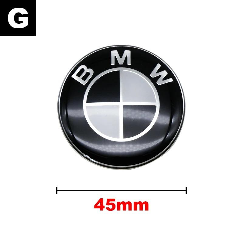 45mm Car Logo Steering Wheel Center Badge Logo Sticker For BMW 3 5 6 7 1 Series Z4 X3 X6 E81 E71 E90 E93 F30 F10 E92 E60 E84 ZAH5