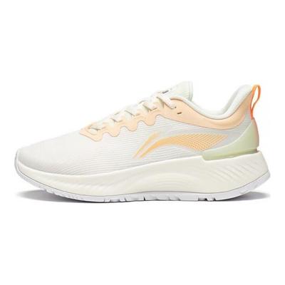 Кроссовки женские Li Ning Element Durable Breathable Low-Touch Running Shoes Beige Sand Orange ARHT006-7