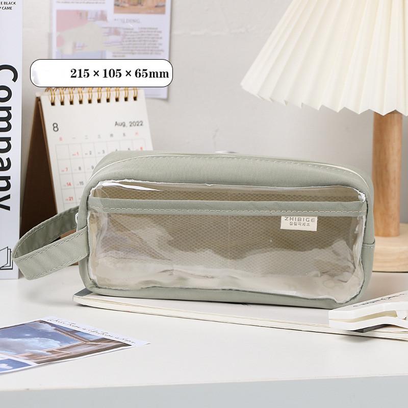 Свежий стиль, прозрачные сумки для карандашей, красивая сумка для ручек, водонепроницаемый держатель для канцелярских принадлежностей большой емкости, школьные/офисные принадлежности