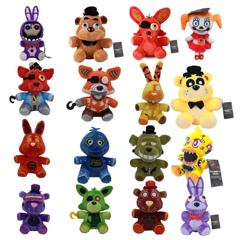 Новая Плюшевая Игрушка FNAF 18 см Пять Ночей с Фредди Набивной Медведь Кролик Мягкие Игровые Игрушки для Детей Подарок на День Рождения Рождество