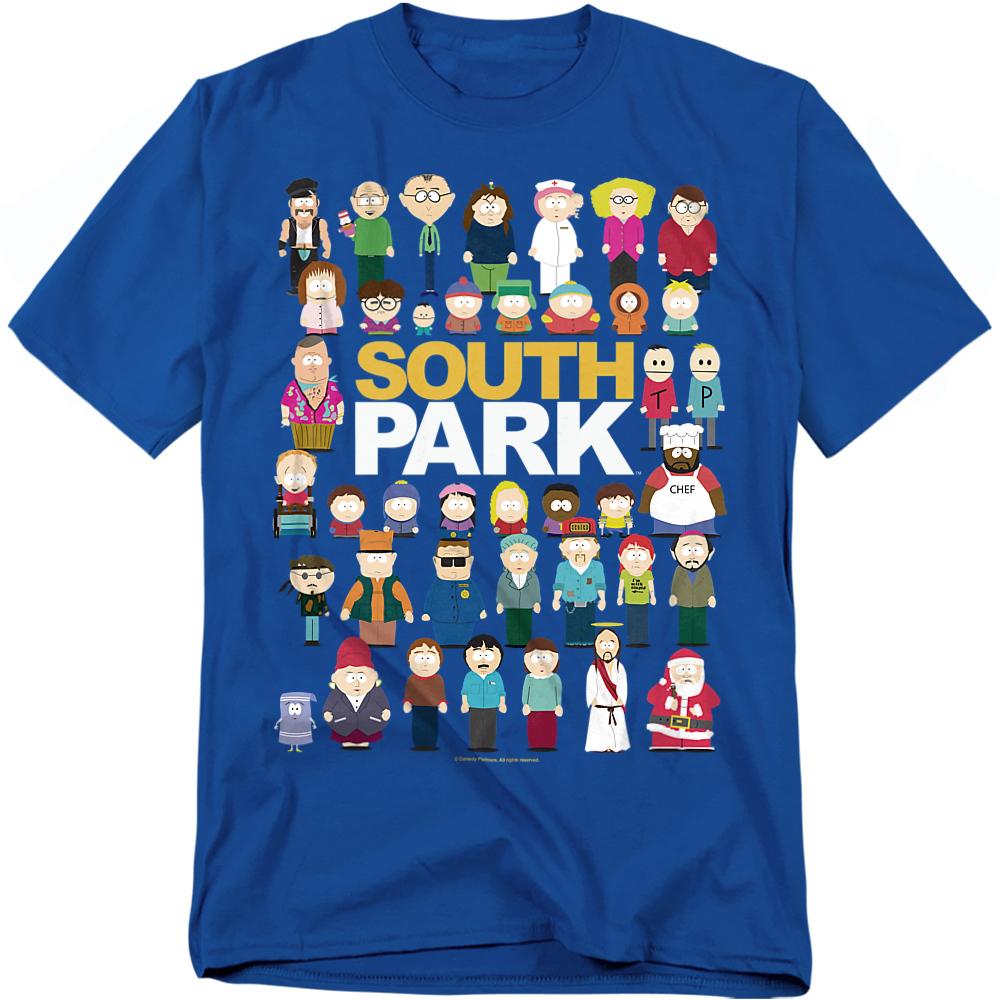 South Park Unisex Adult Full Cast T-Shirt