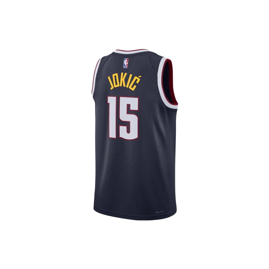 Nike NBA Denver Nuggets Nikola Jokic Icon Edition Swingman Джерси темно-синего цвета унисекс уличная одежда DN2003-419