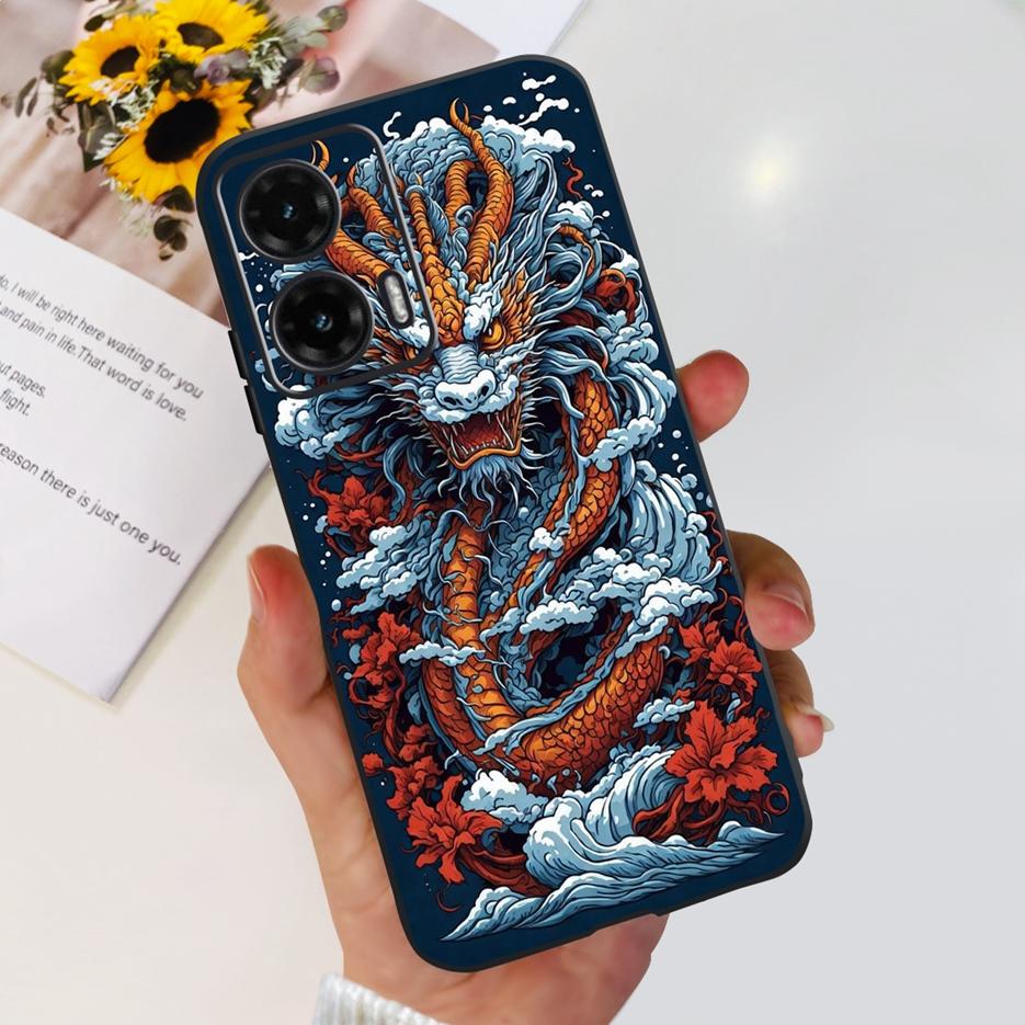 Для Motorola Moto G35 G55 G85 Чехол Милый Расписной Чехол Матовый Чехол для Телефона Для Moto G85 G 35 G55 MotoG35 MotoG55 MotoG85 Мягкие Чехлы